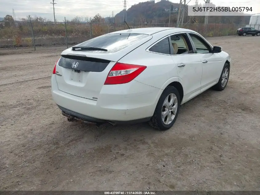 5J6TF2H55BL005794 2011 Honda Accord Crosstour Ex-L