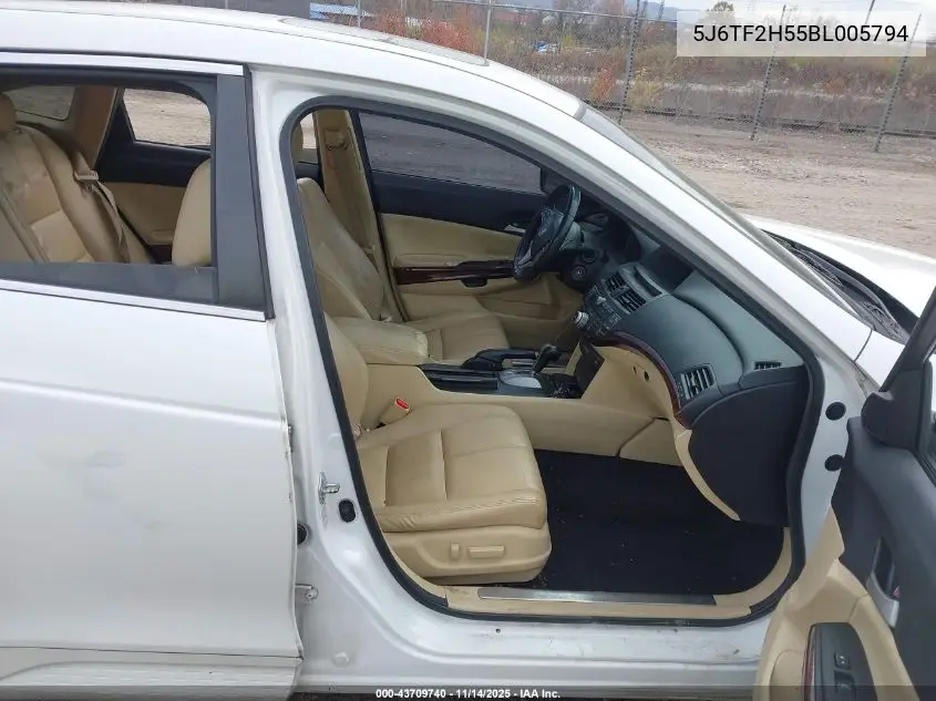 5J6TF2H55BL005794 2011 Honda Accord Crosstour Ex-L