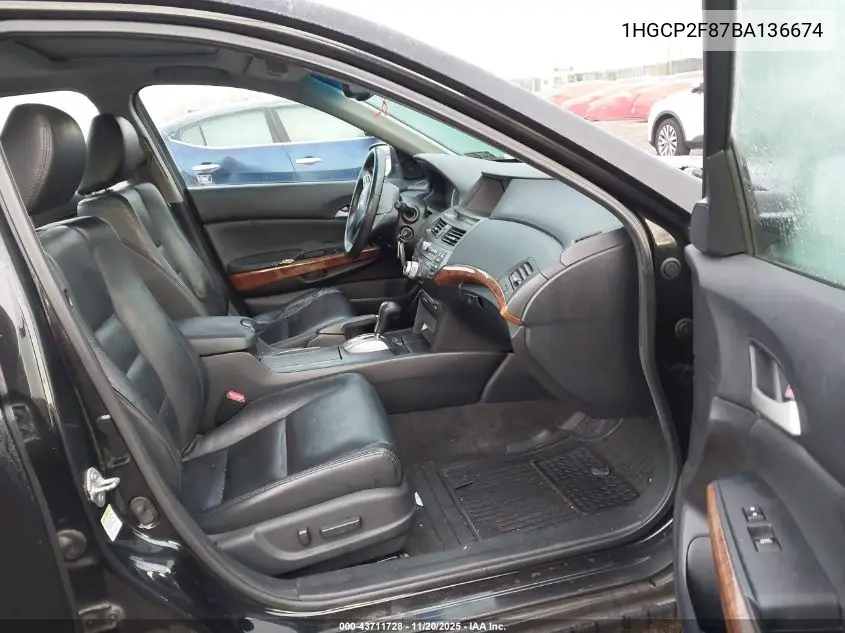 1HGCP2F87BA136674 2011 Honda Accord 2.4 Ex-L