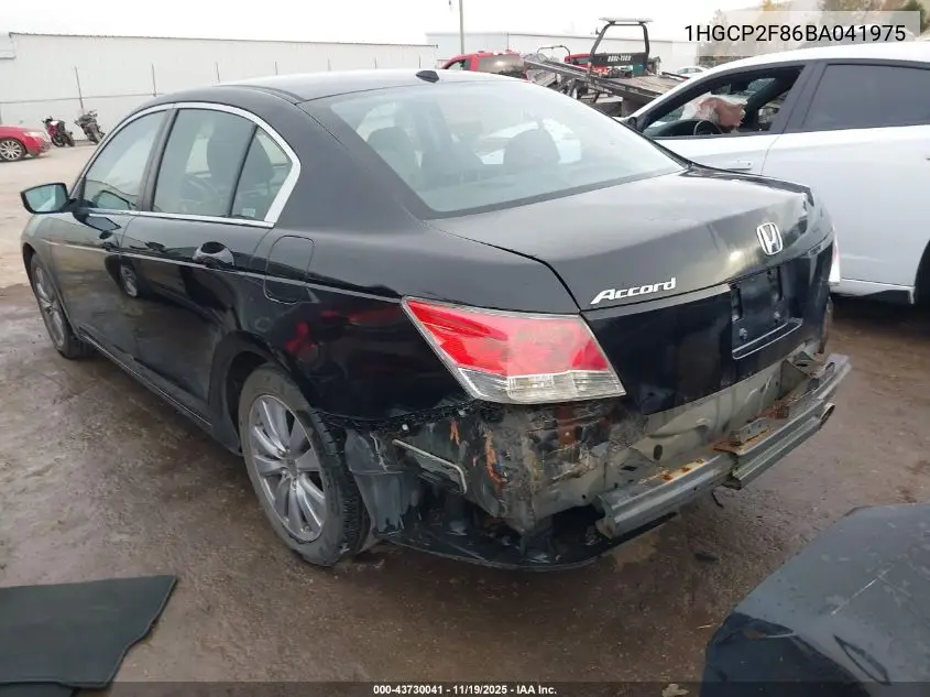 1HGCP2F86BA041975 2011 Honda Accord 2.4 Ex-L
