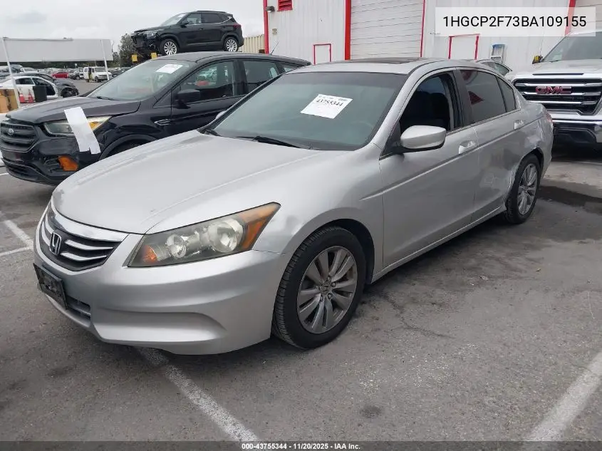 1HGCP2F73BA109155 2011 Honda Accord 2.4 Ex