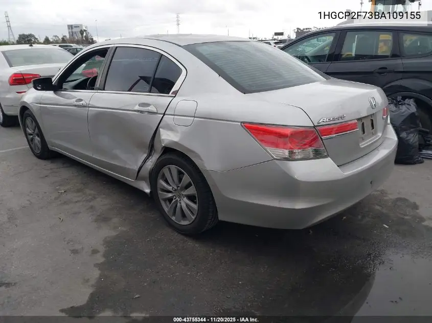 1HGCP2F73BA109155 2011 Honda Accord 2.4 Ex