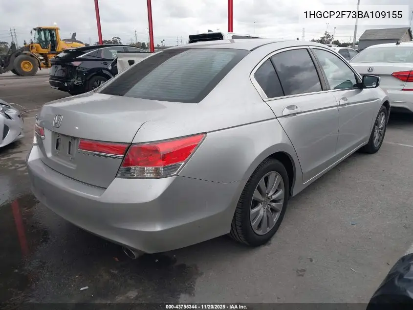 1HGCP2F73BA109155 2011 Honda Accord 2.4 Ex