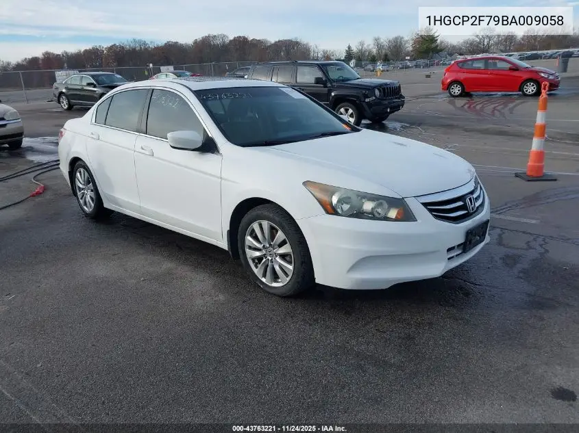 1HGCP2F79BA009058 2011 Honda Accord 2.4 Ex