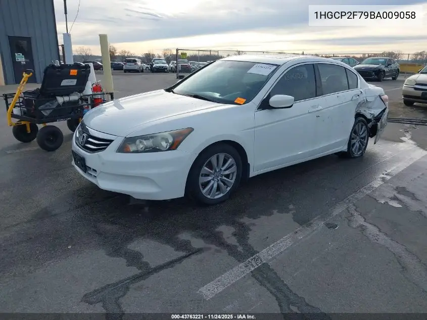 1HGCP2F79BA009058 2011 Honda Accord 2.4 Ex