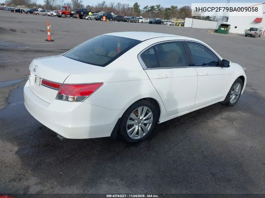 1HGCP2F79BA009058 2011 Honda Accord 2.4 Ex