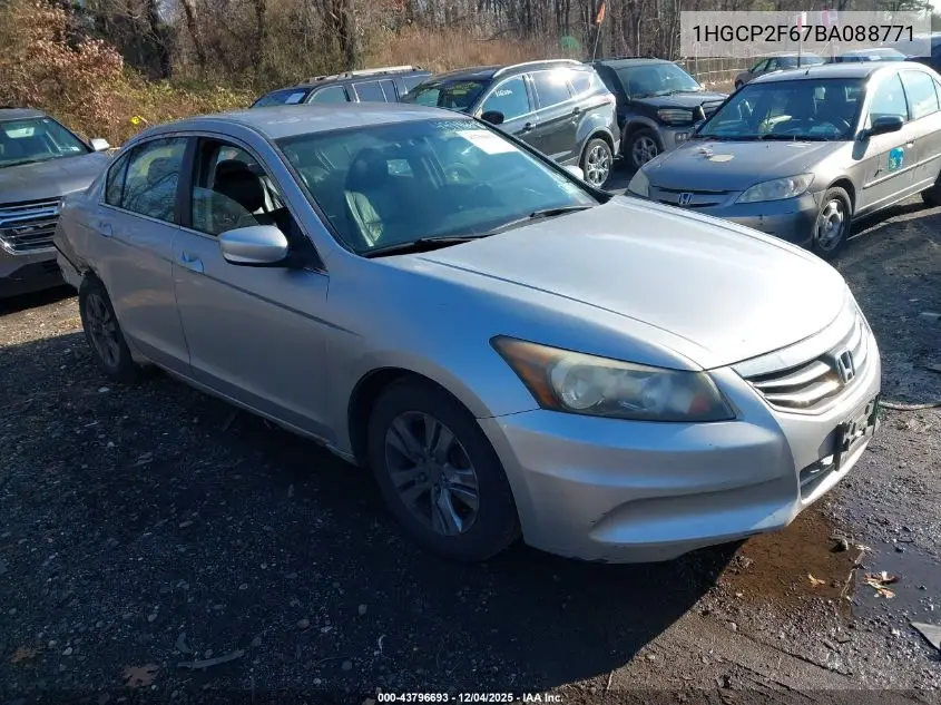 1HGCP2F67BA088771 2011 Honda Accord 2.4 Se