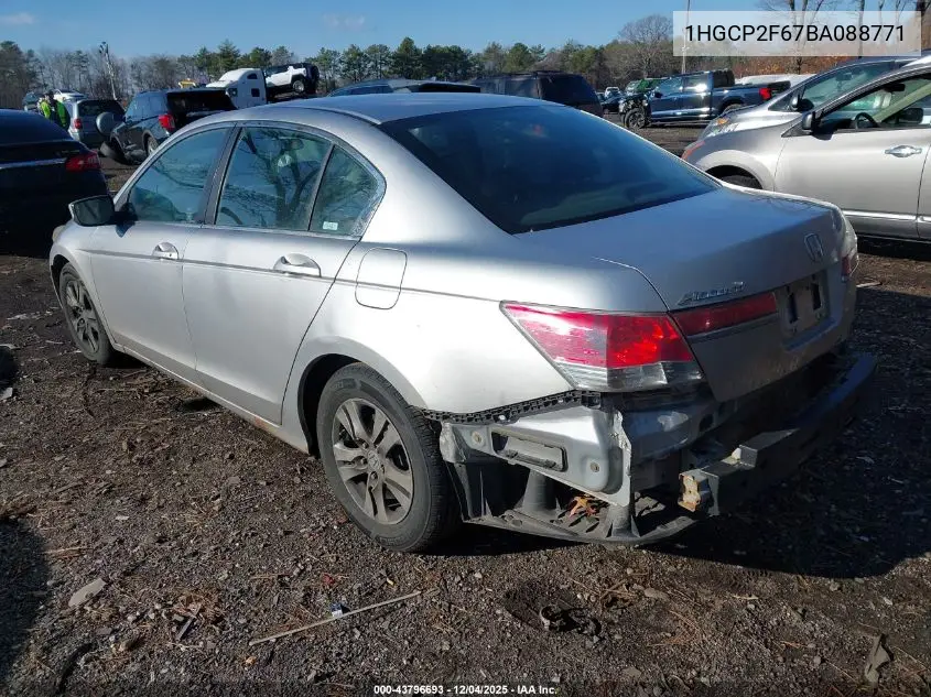 1HGCP2F67BA088771 2011 Honda Accord 2.4 Se