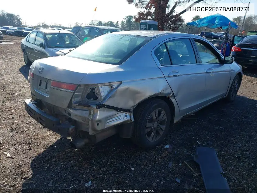 1HGCP2F67BA088771 2011 Honda Accord 2.4 Se