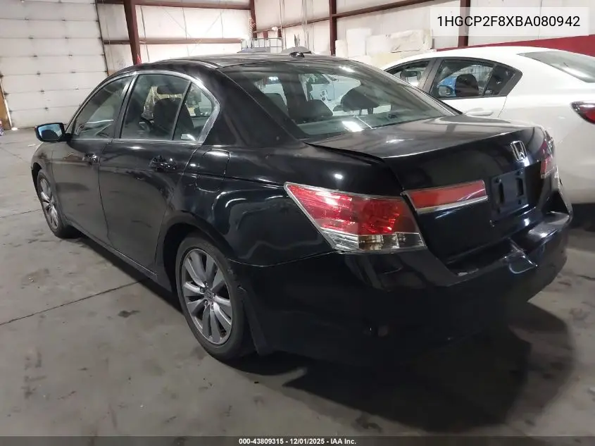1HGCP2F8XBA080942 2011 Honda Accord 2.4 Ex-L