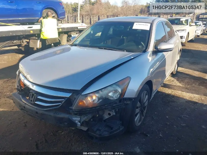 1HGCP2F73BA105347 2011 Honda Accord 2.4 Ex