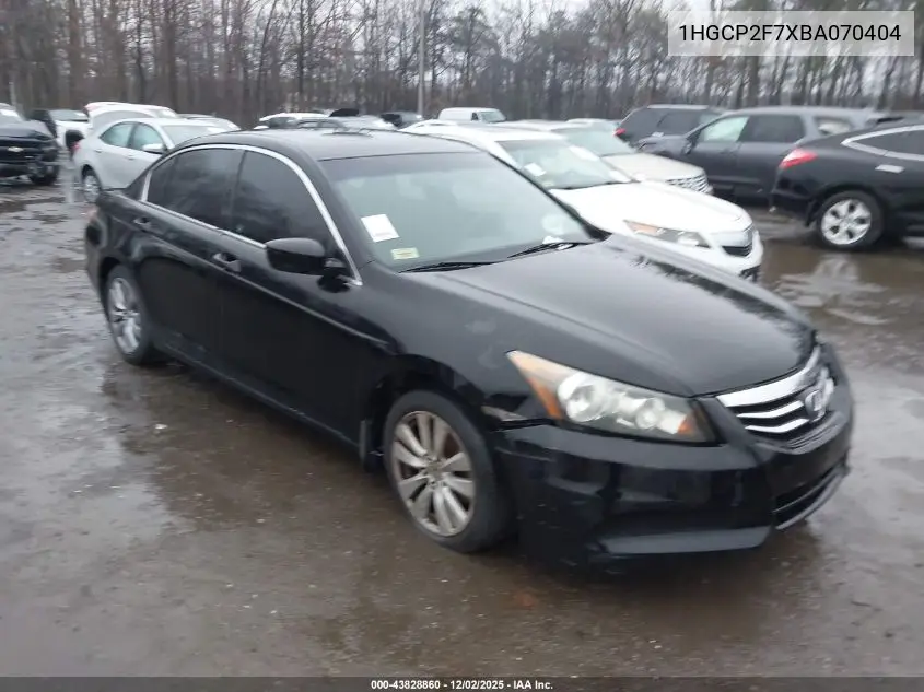 1HGCP2F7XBA070404 2011 Honda Accord 2.4 Ex