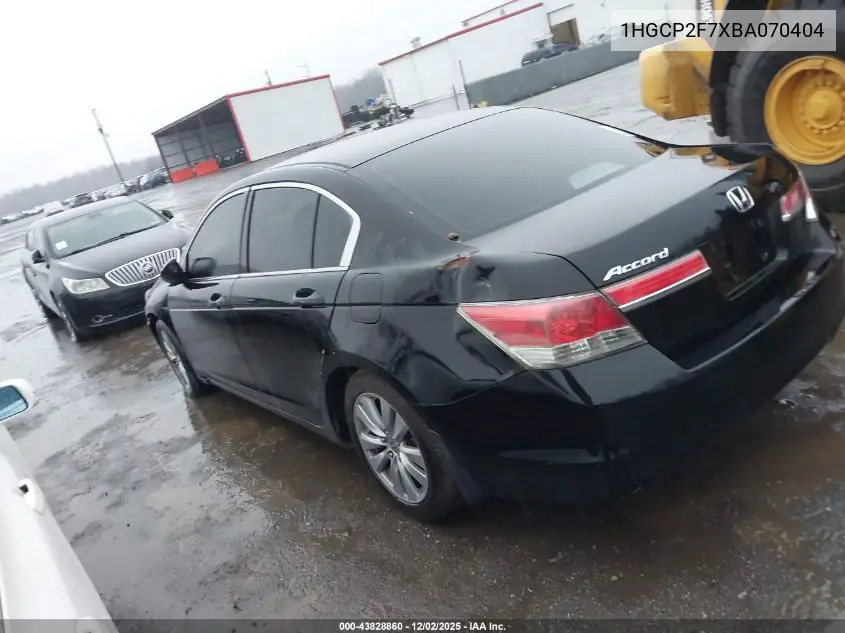 1HGCP2F7XBA070404 2011 Honda Accord 2.4 Ex
