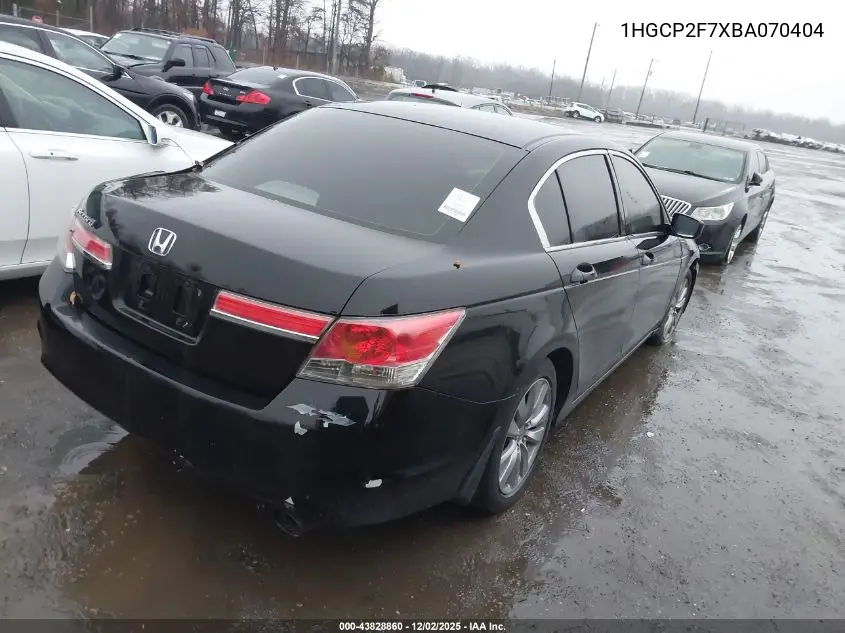 1HGCP2F7XBA070404 2011 Honda Accord 2.4 Ex