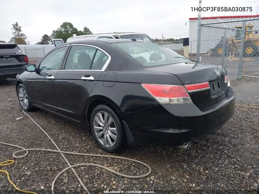 1HGCP3F85BA030875 2011 Honda Accord 3.5 Ex-L