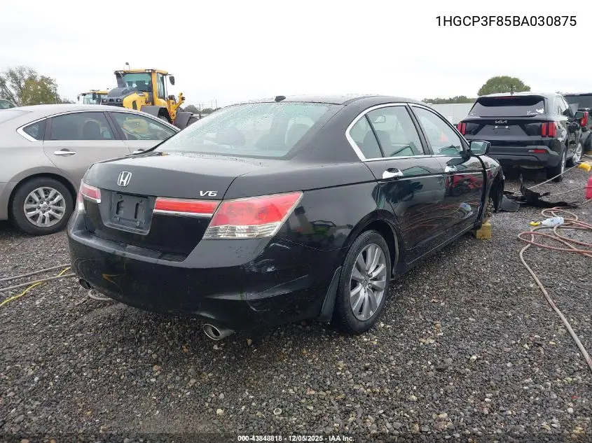 1HGCP3F85BA030875 2011 Honda Accord 3.5 Ex-L