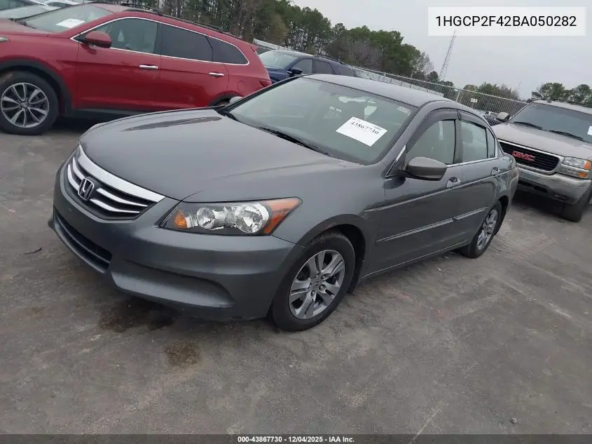 1HGCP2F42BA050282 2011 Honda Accord 2.4 Lx-P