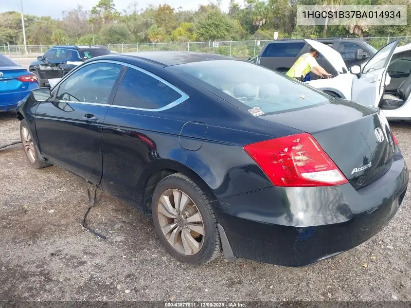 1HGCS1B37BA014934 2011 Honda Accord 2.4 Lx-S