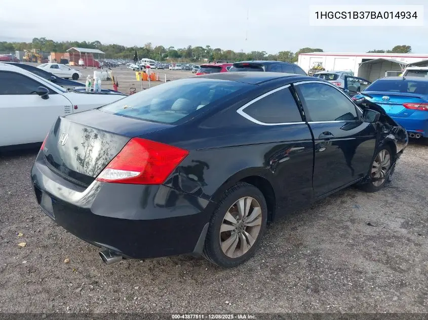 1HGCS1B37BA014934 2011 Honda Accord 2.4 Lx-S