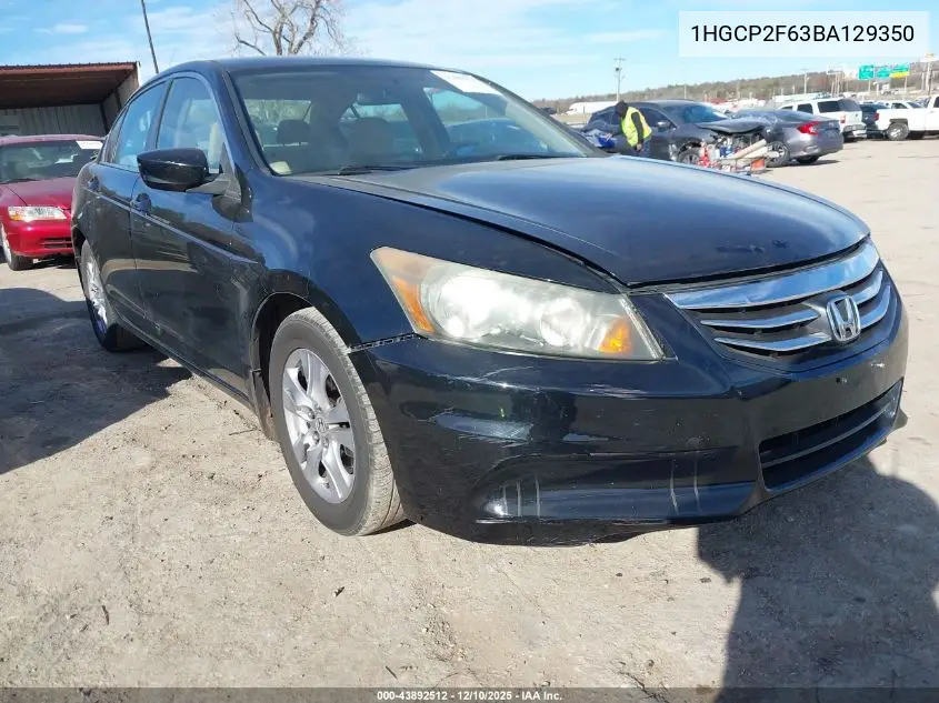 1HGCP2F63BA129350 2011 Honda Accord 2.4 Se