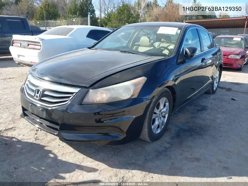 1HGCP2F63BA129350 2011 Honda Accord 2.4 Se
