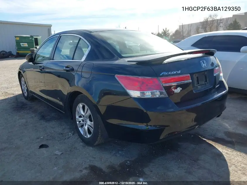 1HGCP2F63BA129350 2011 Honda Accord 2.4 Se
