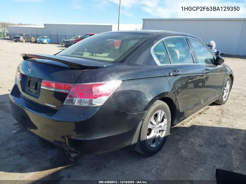 1HGCP2F63BA129350 2011 Honda Accord 2.4 Se