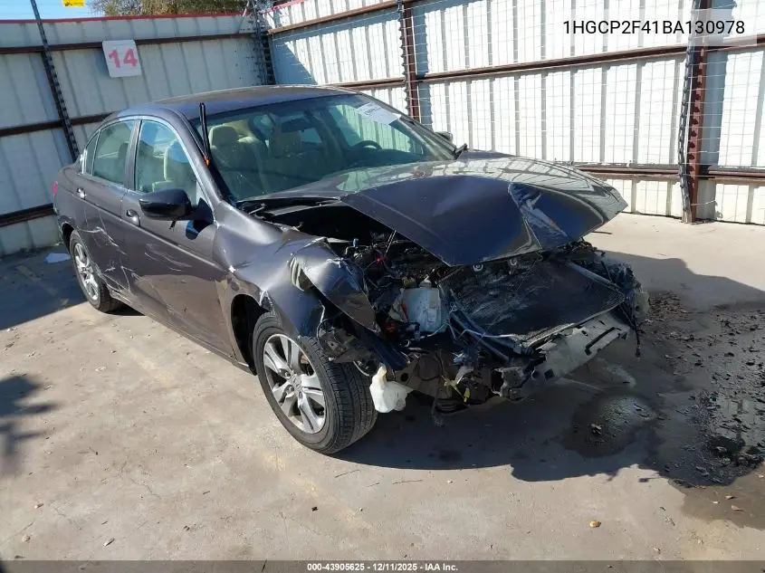 1HGCP2F41BA130978 2011 Honda Accord 2.4 Lx-P