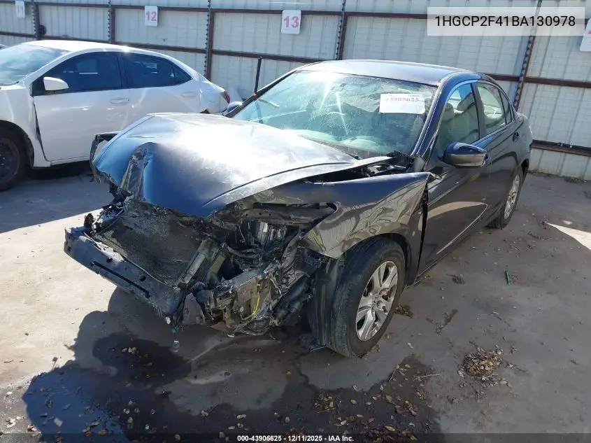 1HGCP2F41BA130978 2011 Honda Accord 2.4 Lx-P