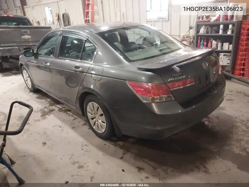 1HGCP2E35BA106823 2011 Honda Accord 2.4 Lx