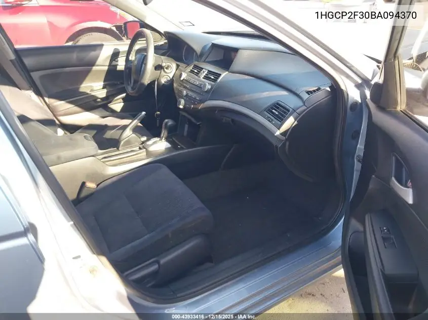 1HGCP2F30BA094370 2011 Honda Accord 2.4 Lx