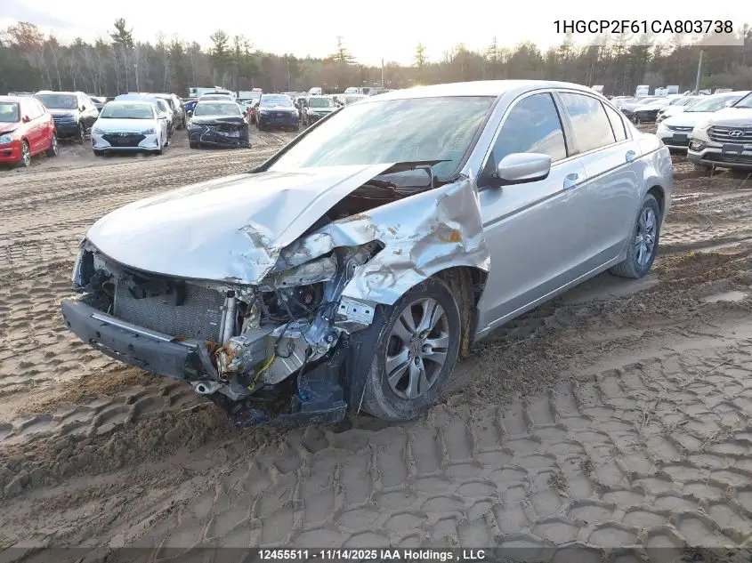 1HGCP2F61CA803738 2012 Honda Accord Se