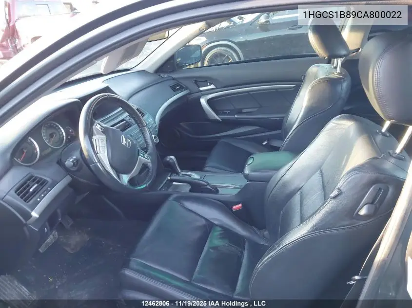 1HGCS1B89CA800022 2012 Honda Accord Exl