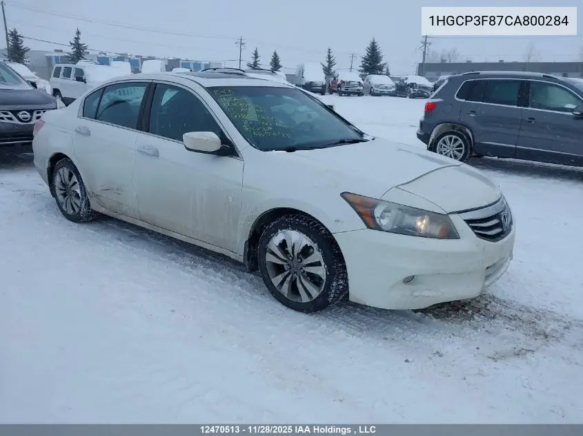 1HGCP3F87CA800284 2012 Honda Accord Exl