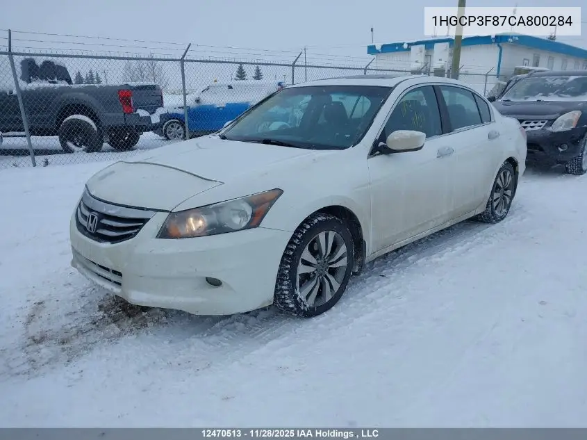 1HGCP3F87CA800284 2012 Honda Accord Exl