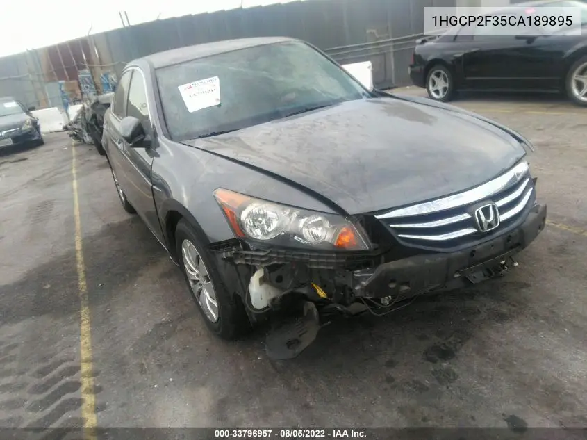 1HGCP2F35CA189895 2012 Honda Accord 2.4 Lx