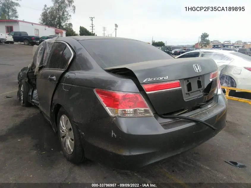 1HGCP2F35CA189895 2012 Honda Accord 2.4 Lx