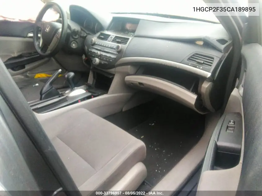 1HGCP2F35CA189895 2012 Honda Accord 2.4 Lx