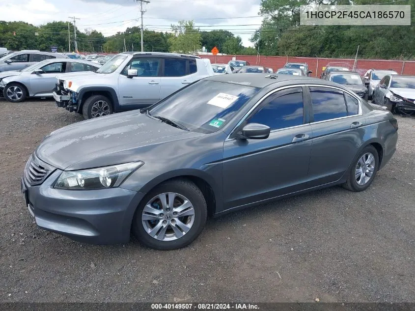 1HGCP2F45CA186570 2012 Honda Accord 2.4 Lx-P