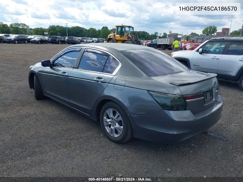 1HGCP2F45CA186570 2012 Honda Accord 2.4 Lx-P