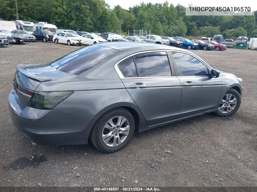 1HGCP2F45CA186570 2012 Honda Accord 2.4 Lx-P