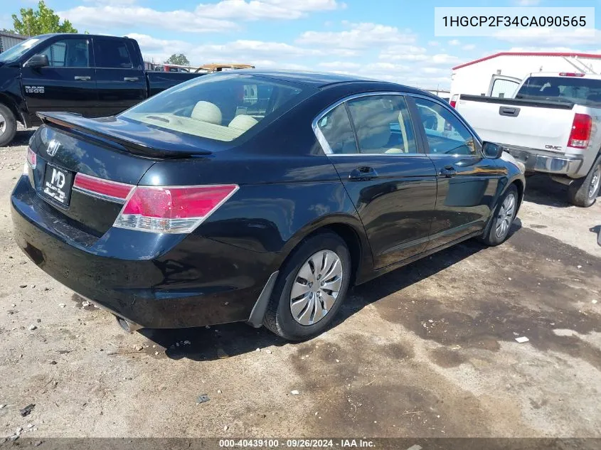 1HGCP2F34CA090565 2012 Honda Accord 2.4 Lx