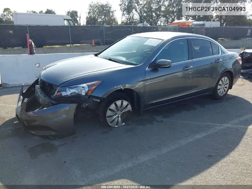 1HGCP2F39CA104993 2012 Honda Accord 2.4 Lx