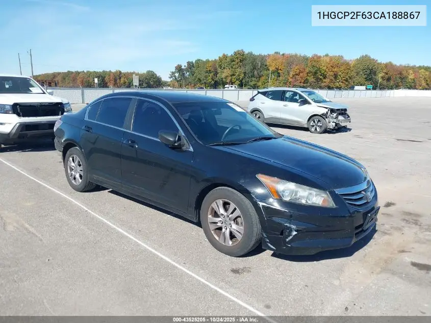 1HGCP2F63CA188867 2012 Honda Accord 2.4 Se