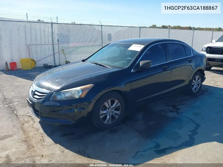 1HGCP2F63CA188867 2012 Honda Accord 2.4 Se