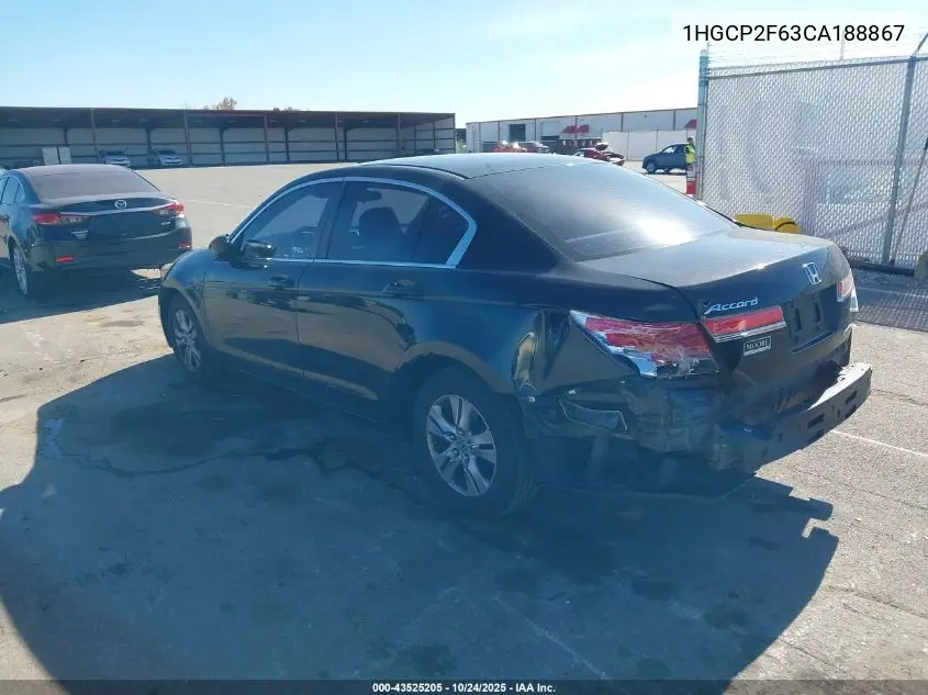 1HGCP2F63CA188867 2012 Honda Accord 2.4 Se