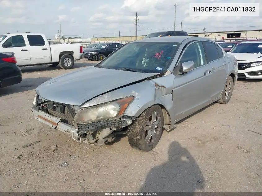 1HGCP2F41CA011832 2012 Honda Accord 2.4 Lx-P