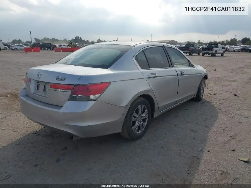 1HGCP2F41CA011832 2012 Honda Accord 2.4 Lx-P