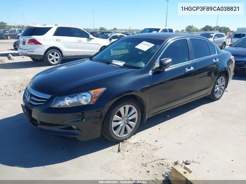 1HGCP3F89CA038821 2012 Honda Accord 3.5 Ex-L