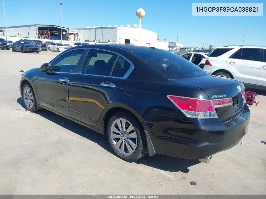 1HGCP3F89CA038821 2012 Honda Accord 3.5 Ex-L